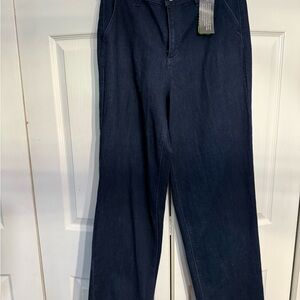 Susan Graver Dark Blue Flare Jeans